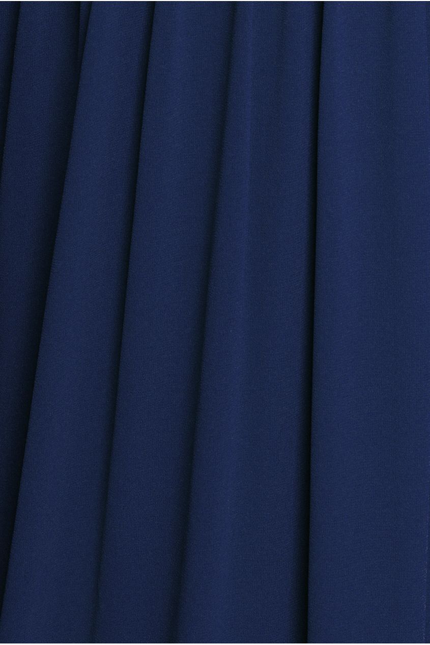 Chiffon Off The Shoulder Maxi With Cape Sleeves - Navy DR3780