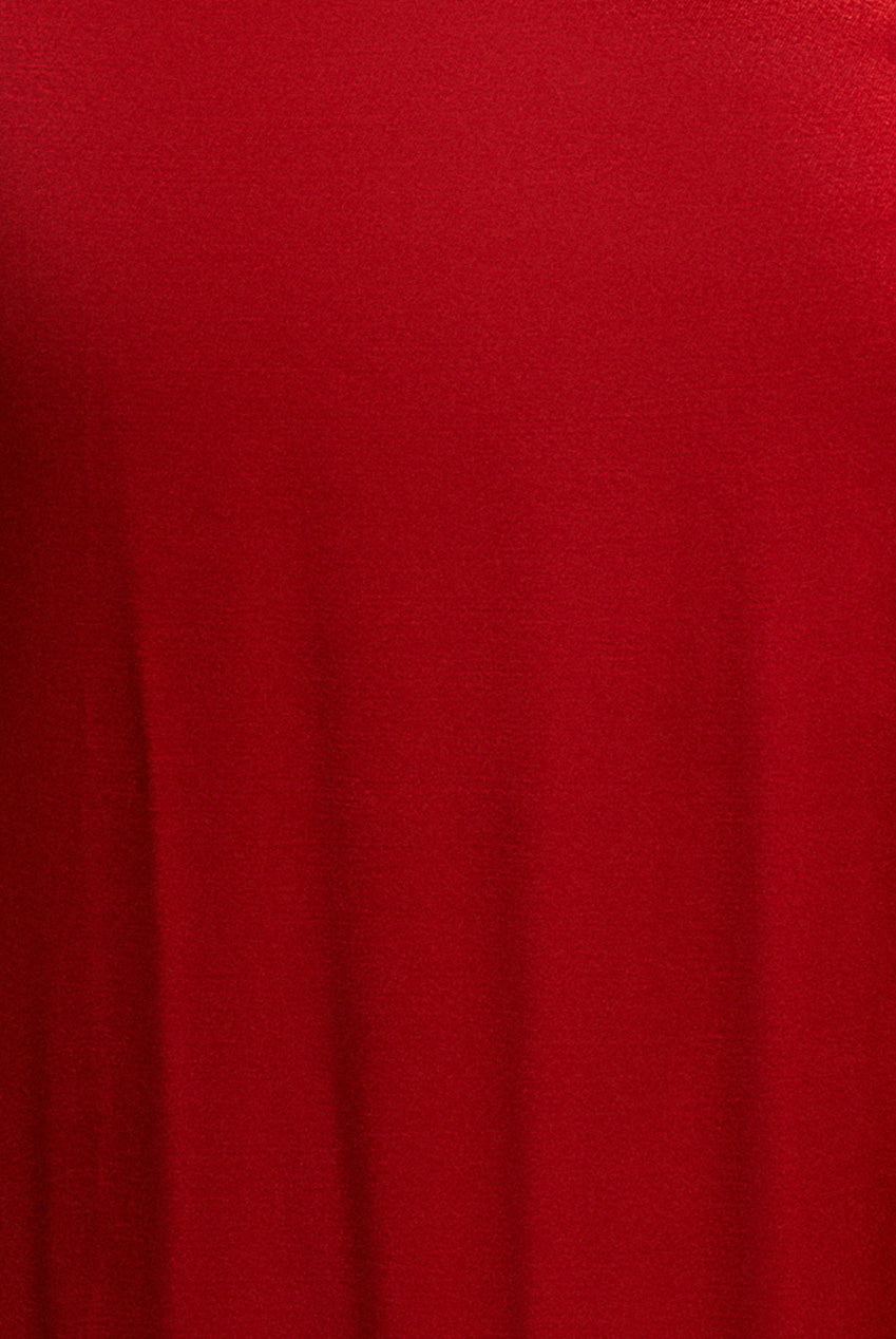 Satin Viscose Front Split Maxi - Red DR3862