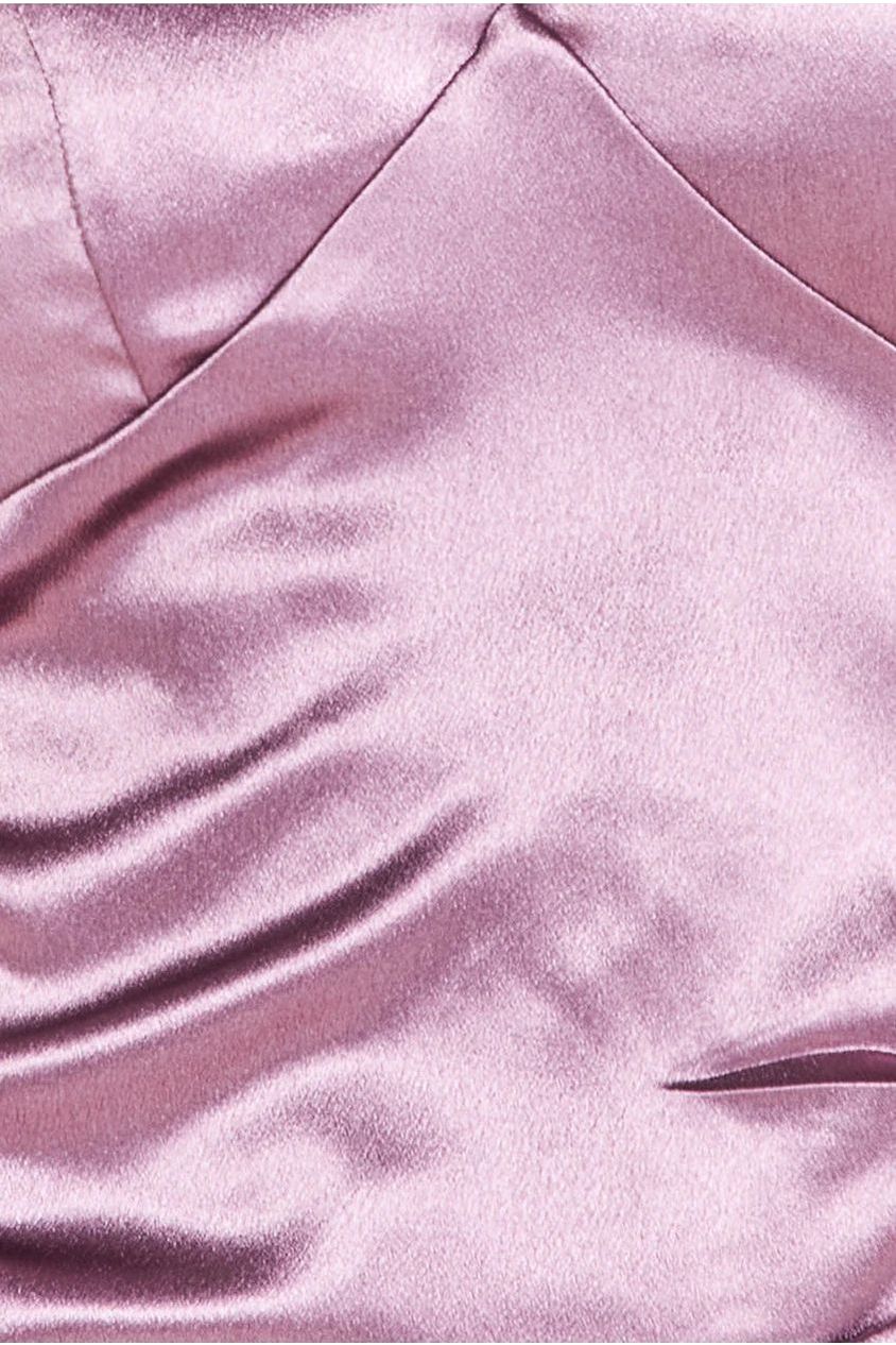 Cowl Back Satin Maxi Dress - Rosepink DR3920