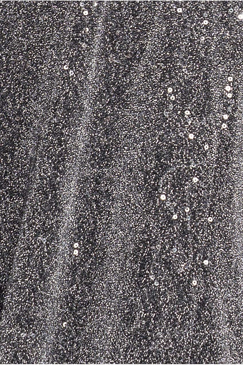Wrap Glitter Lurex Sleeveless Maxi Dress - Silver DR3999QZ