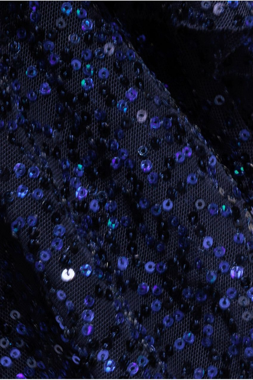 Puff Sleeve Tiered Hem Maxi Dress - Navy DR4022