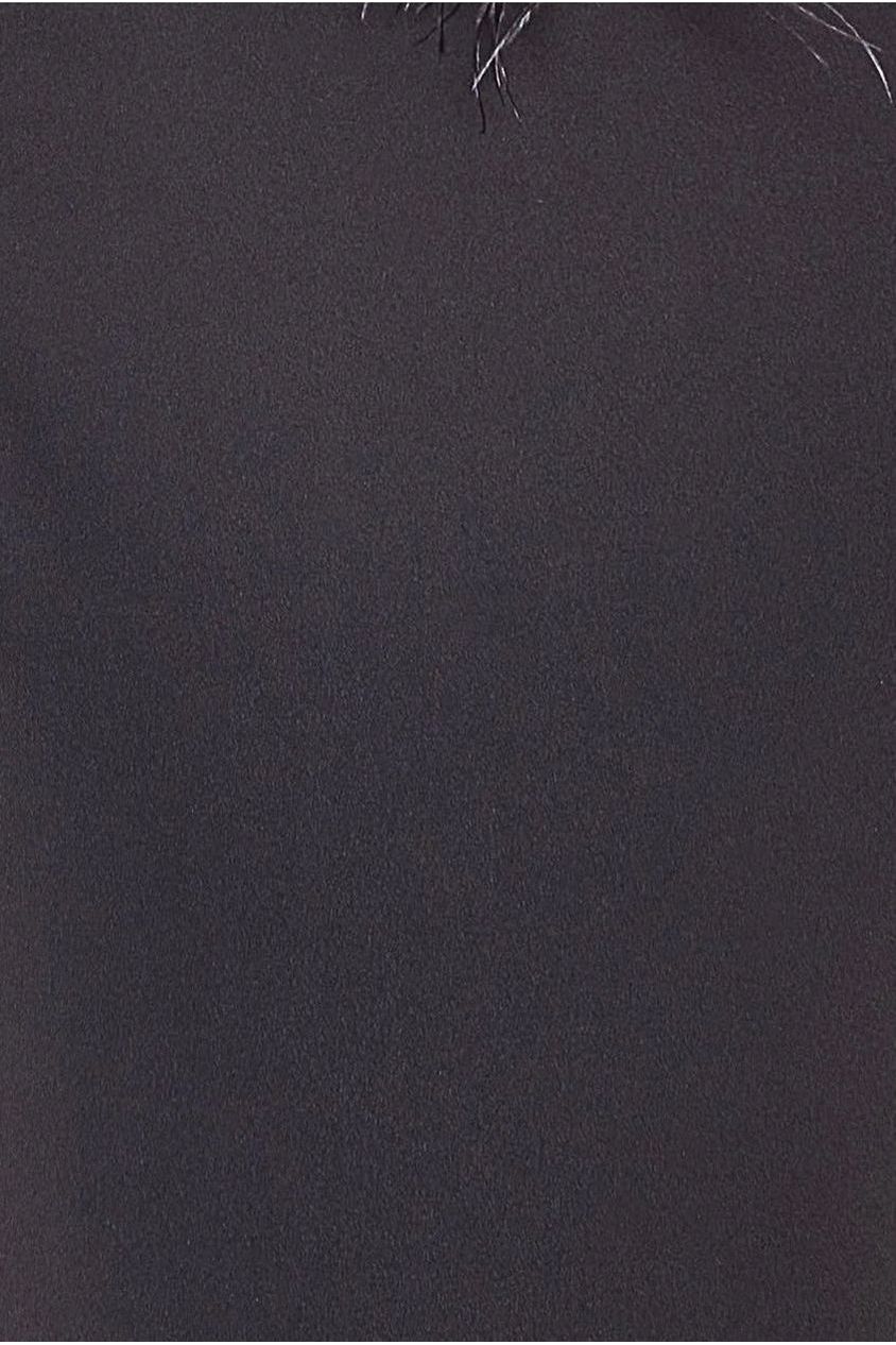 Diamante Fishnet Cowl Back Midi - Black DR4073