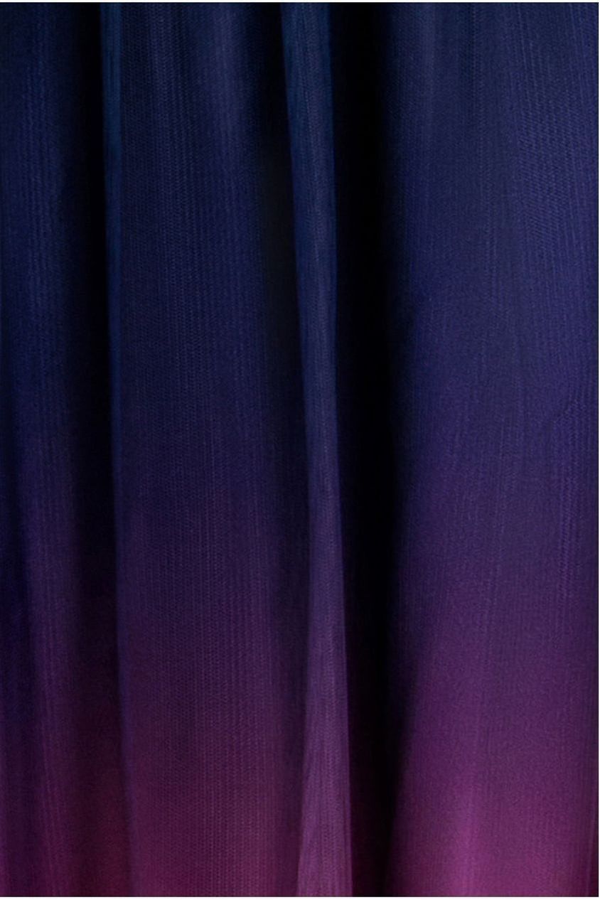 Sleeveless Ombre Pleated A-Line Maxi Dress - Pink Ombre DR4083