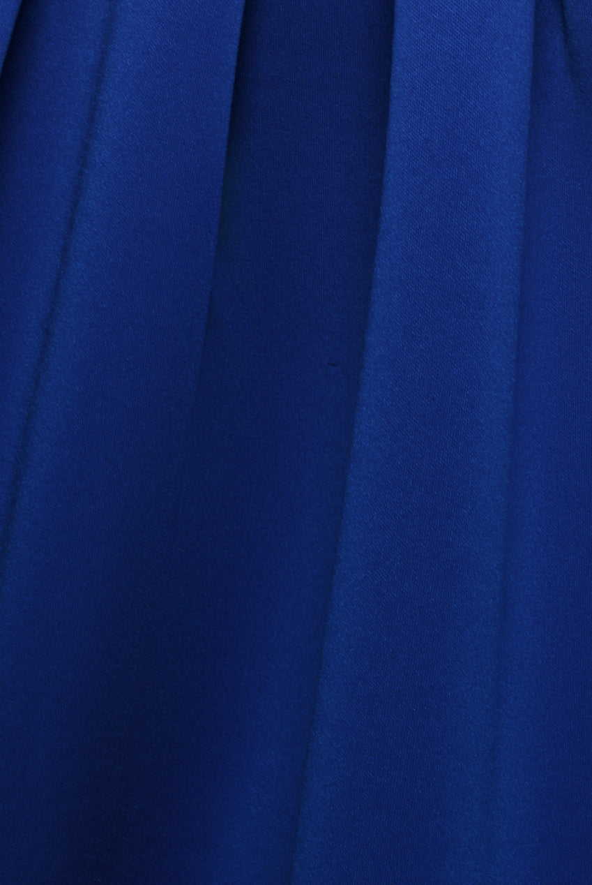 Scuba Foam Skater Midi Dress - Royal Blue DR4133