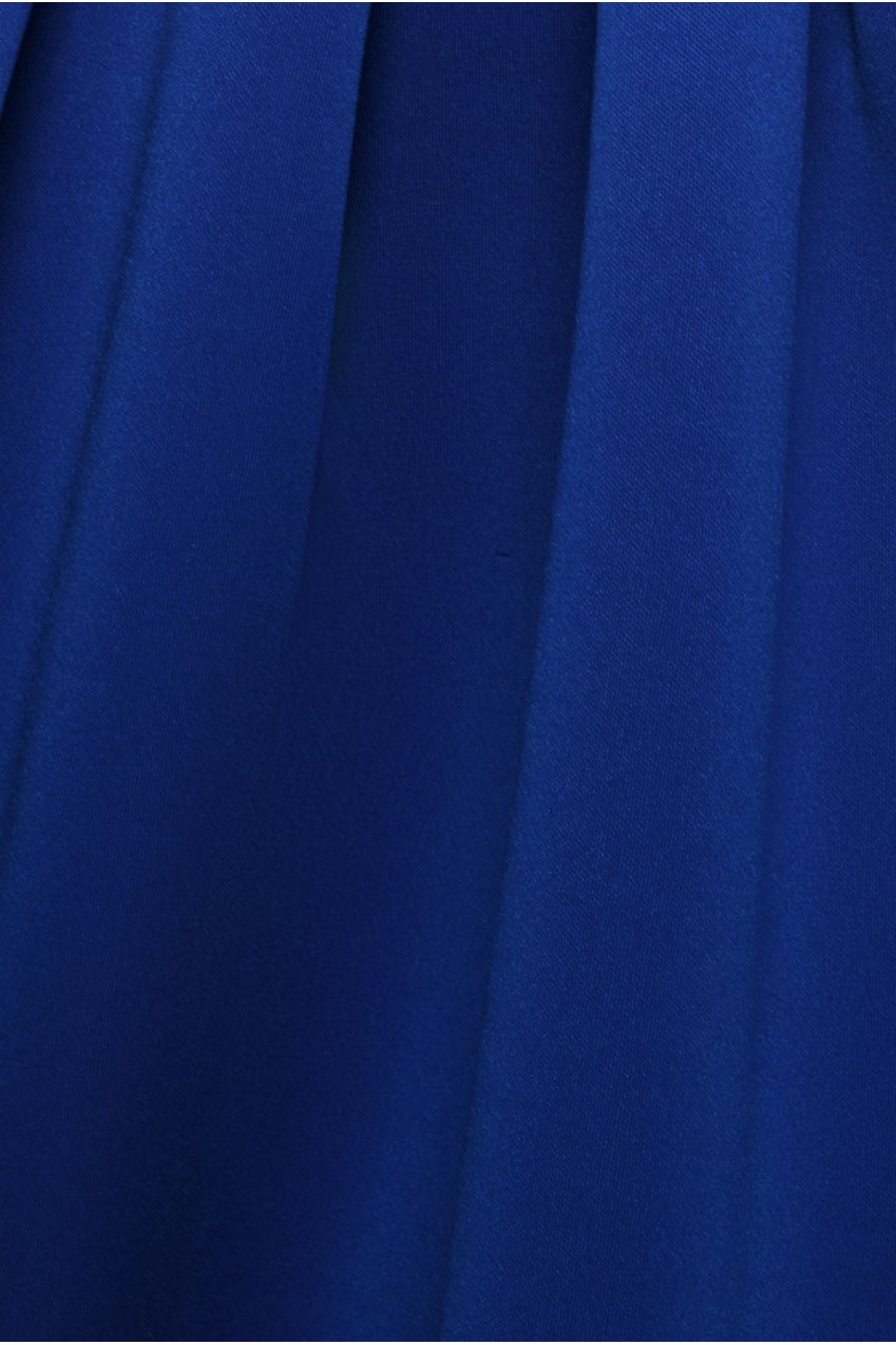 Scuba Foam Skater Midi Dress - Royal Blue DR4133