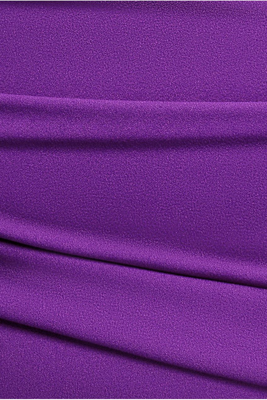 Scuba Bardot Pleated Midi Dress - Purple DR4135P