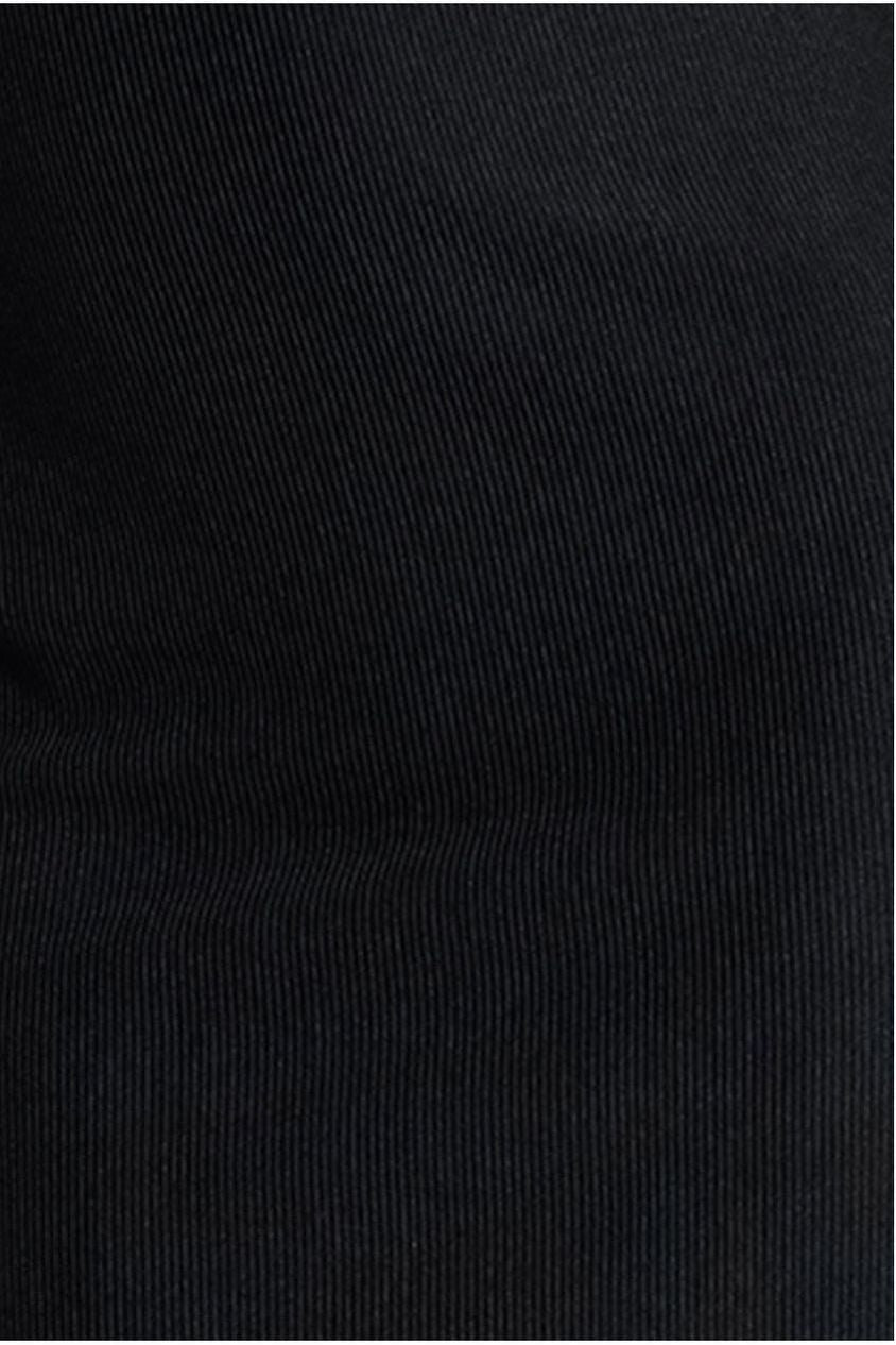 Boobtube Ribbed Midi Dress With Split - Black DR4186