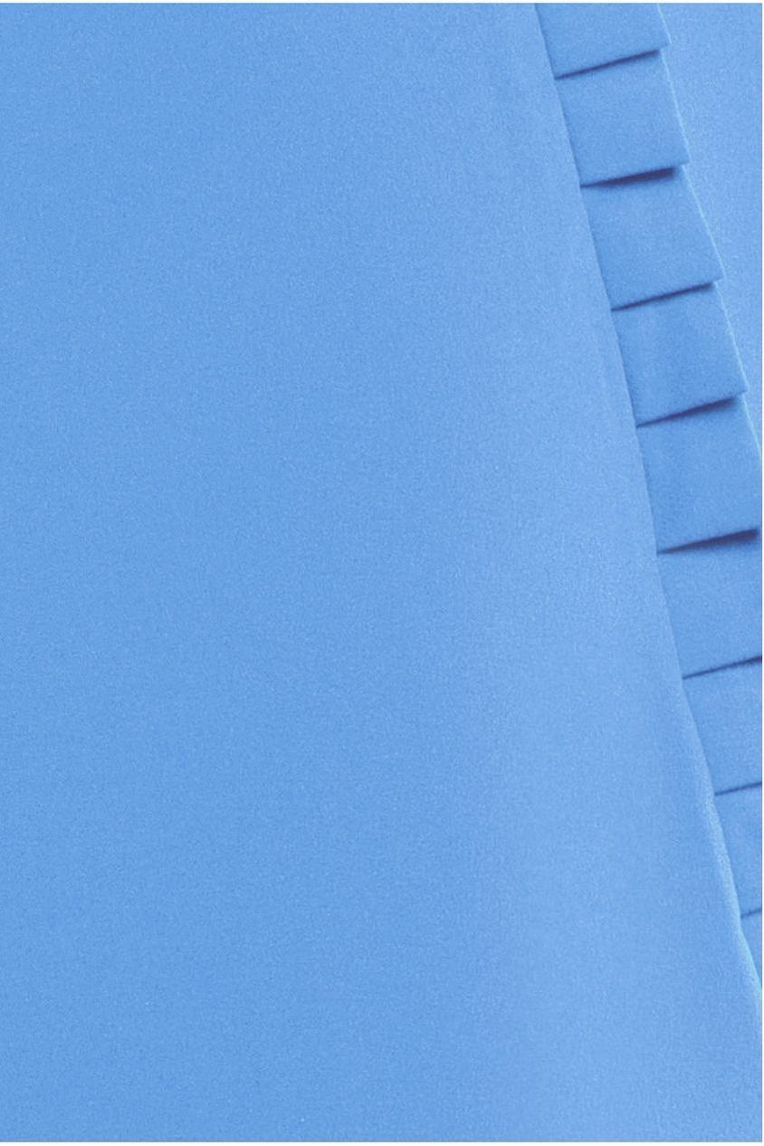 Frilled Halter Neck Strap Midi Dress - Cornflower Blue DR4205