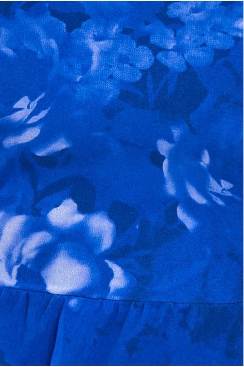 Bardot Asymmetric Handkerchief Tier Midaxi - Blue DR4248