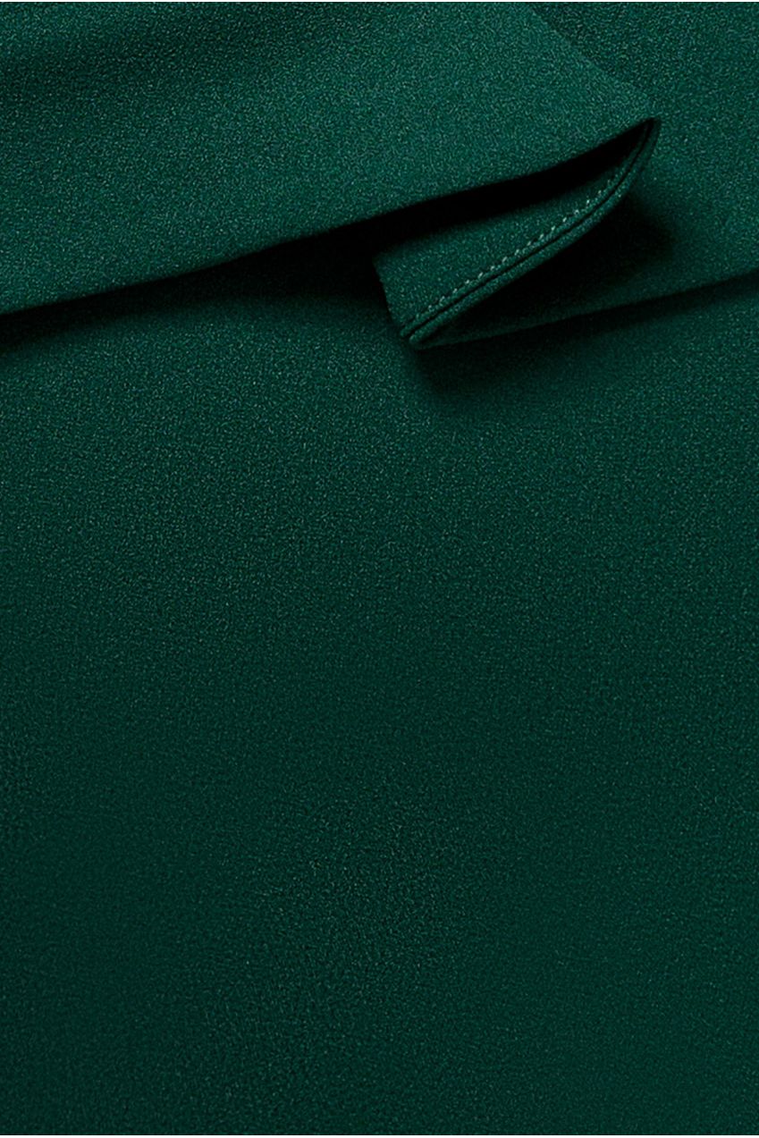 Scuba Crepe Side Neck Bodycon Midi Dress - Emerald Green DR4282
