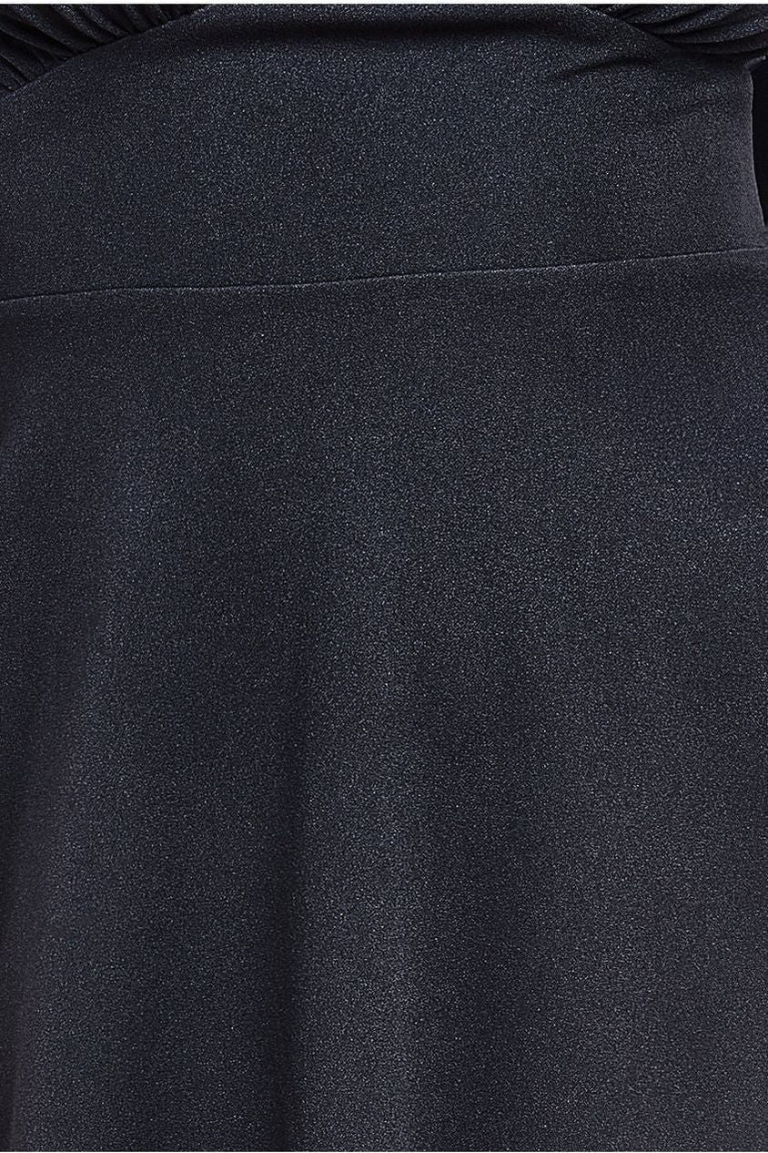 Flared Sleeve Midi Dress - Black DR4312