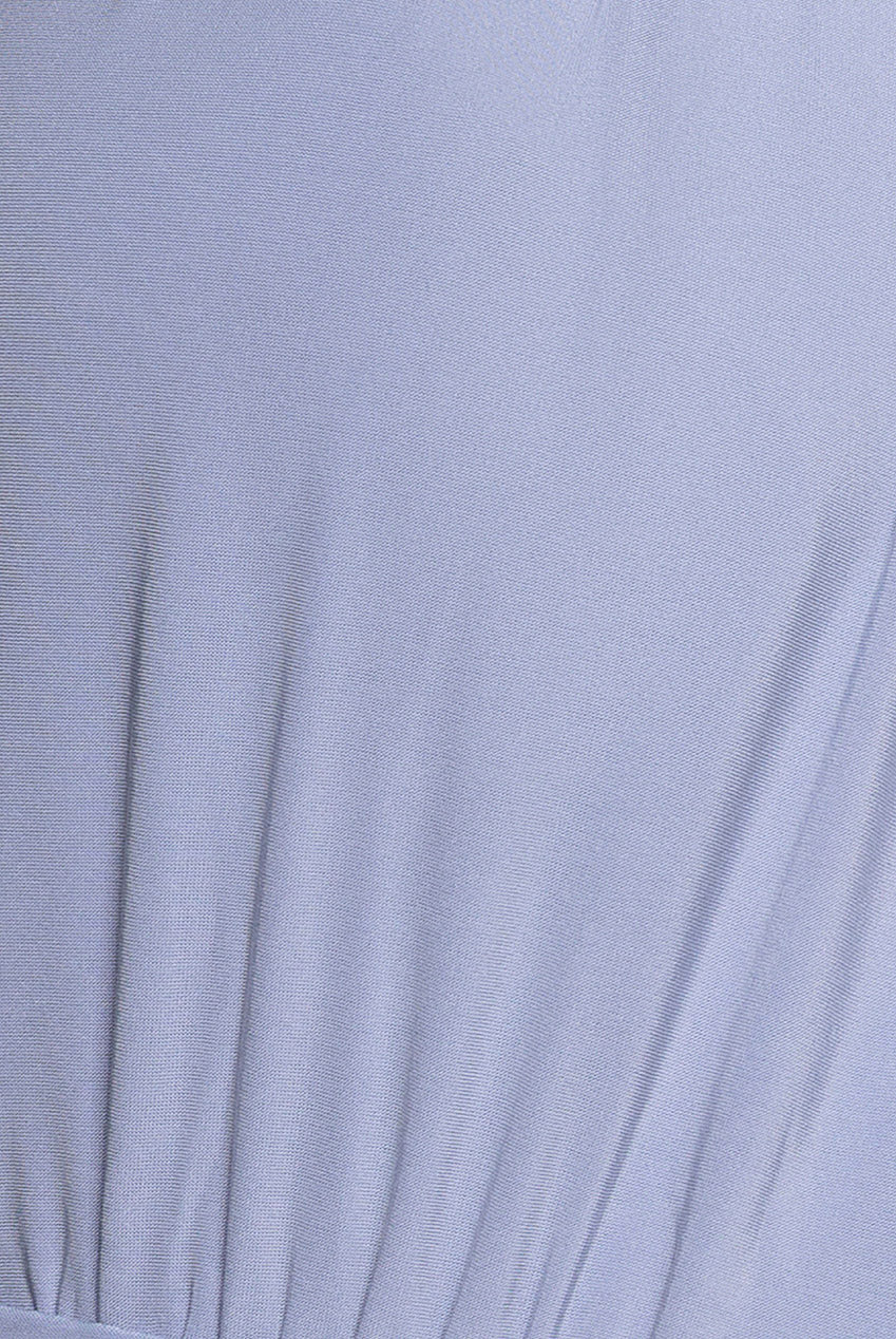 Multiway Tie Up Wrap Maxi Dress - Dusty Blue DR4329