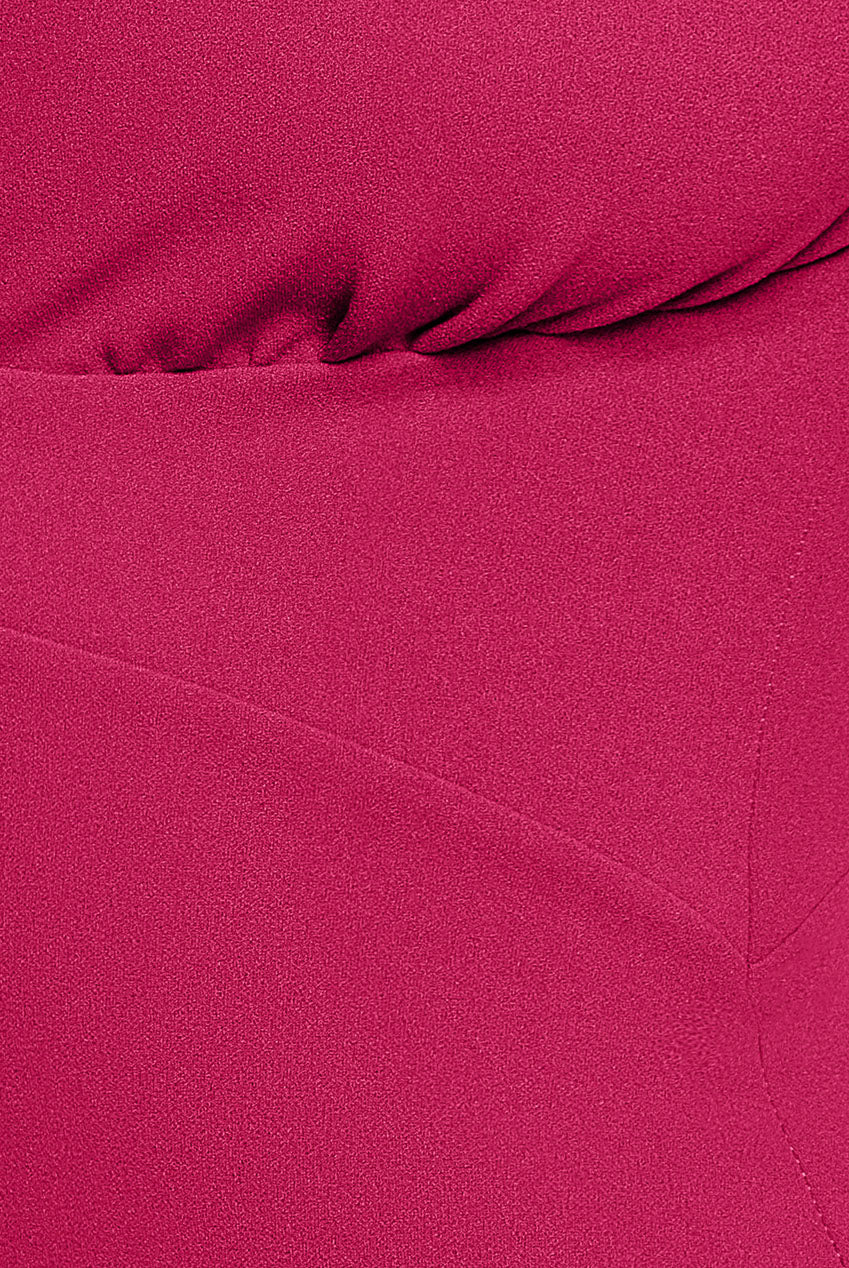 Scuba Crepe Twist Cutout Maxi Dress - Hot Pink DR4374