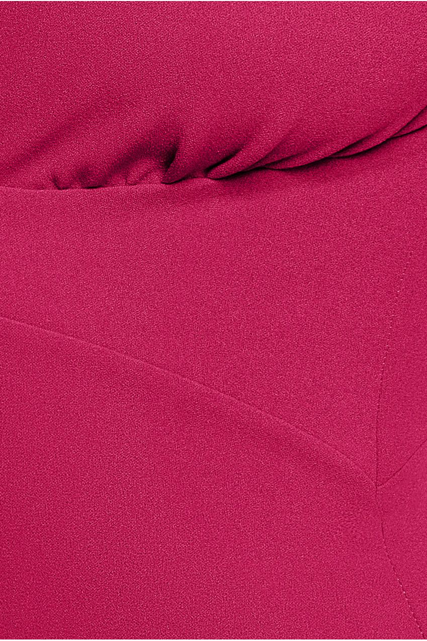 Scuba Crepe Twist Cutout Maxi Dress - Hot Pink DR4374