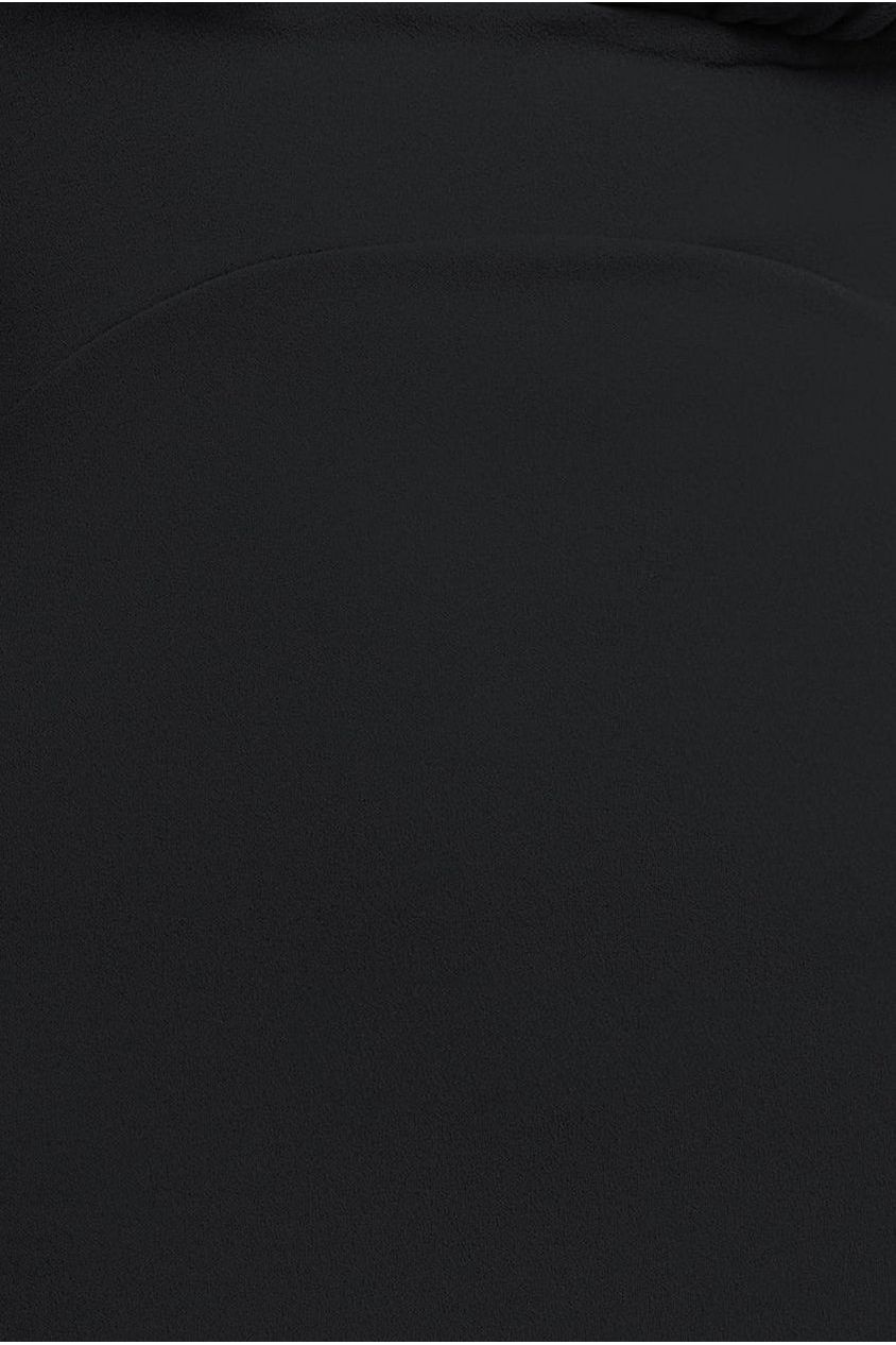 Scuba Crepe Twist Cutout Maxi Dress - Black DR4374