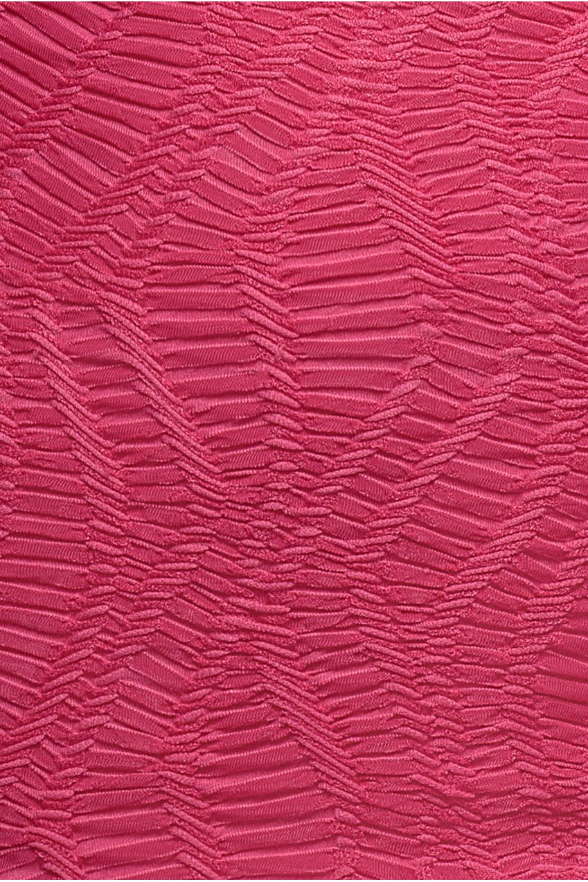 Front Knot Twist Midi Dress - Magenta DR4409
