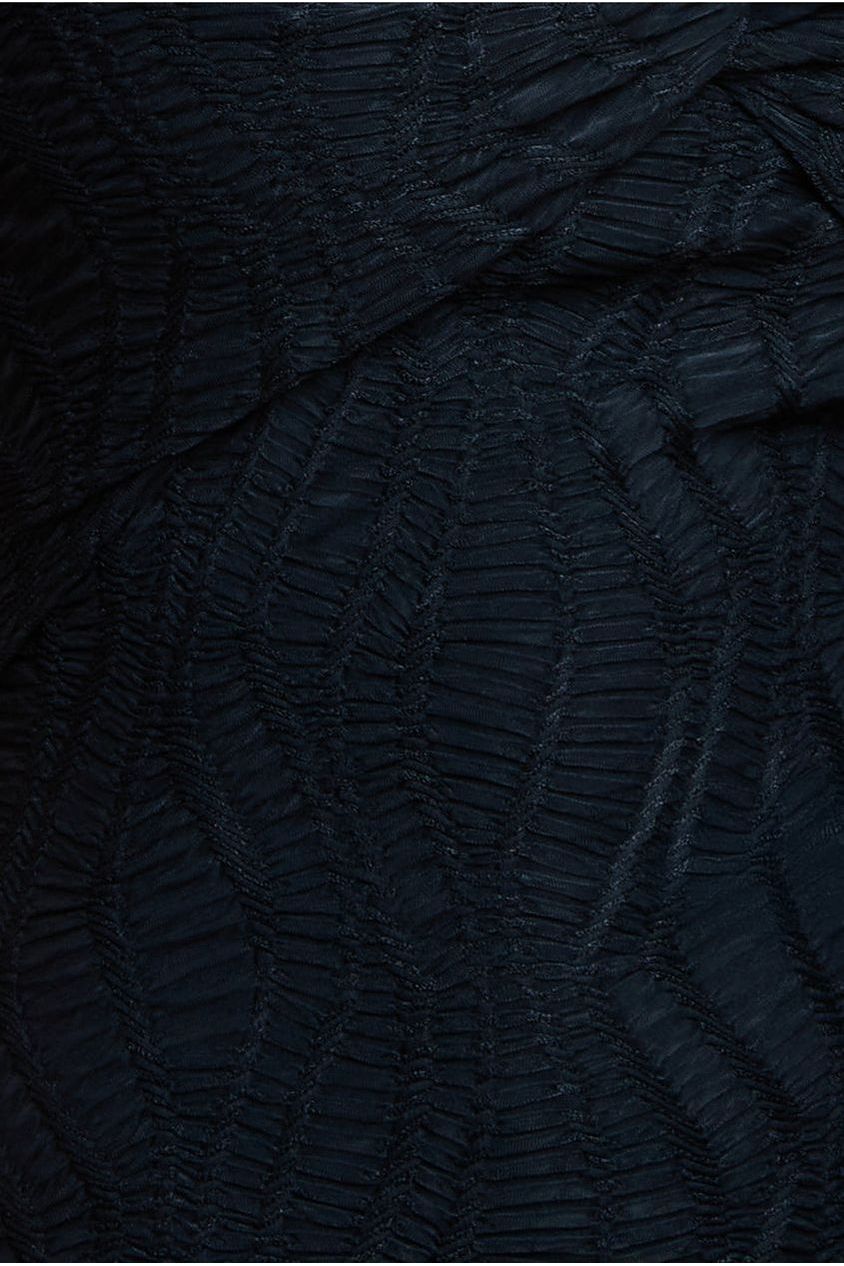 Front Knot Twist Maxi Dress - Black DR4418