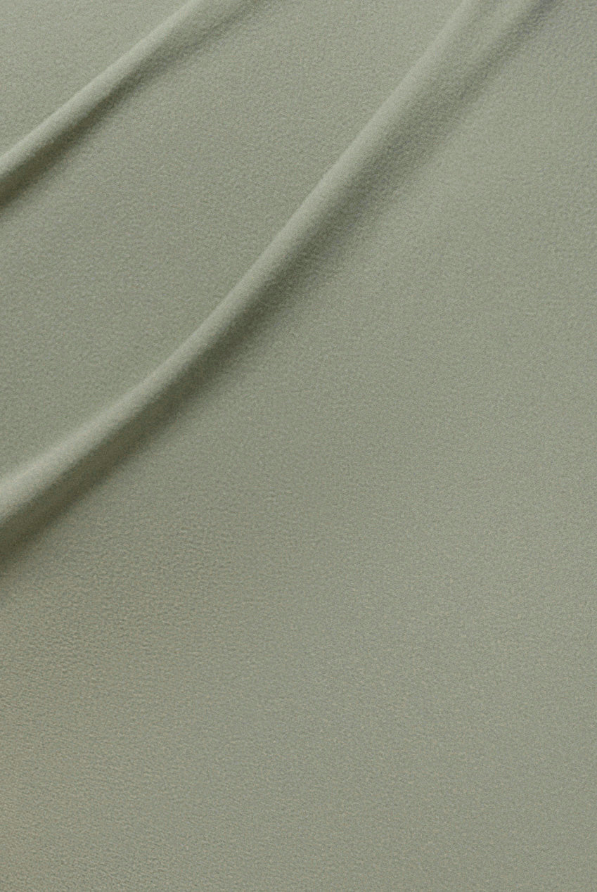 Petite Bardot Scuba & Chiffon Cowl Maxi Dress - Sage Green DR4438QZPETITE