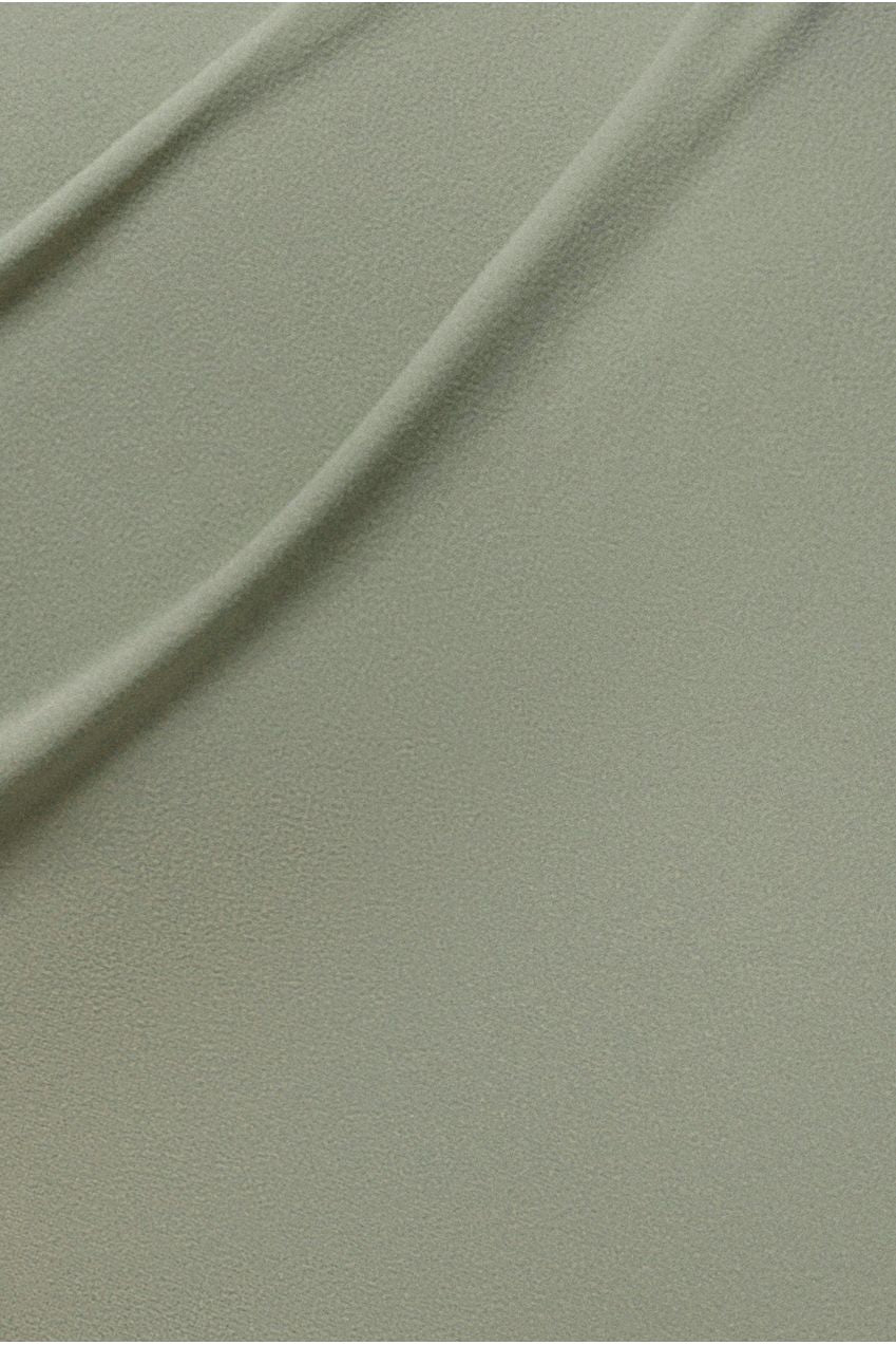 Petite Bardot Scuba & Chiffon Cowl Maxi Dress - Sage Green DR4438QZPETITE