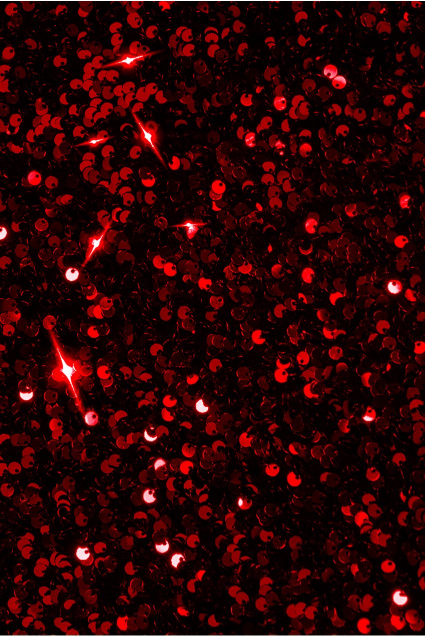 Sequin Velvet Bardot Evening Maxi Dress - Red DR4525