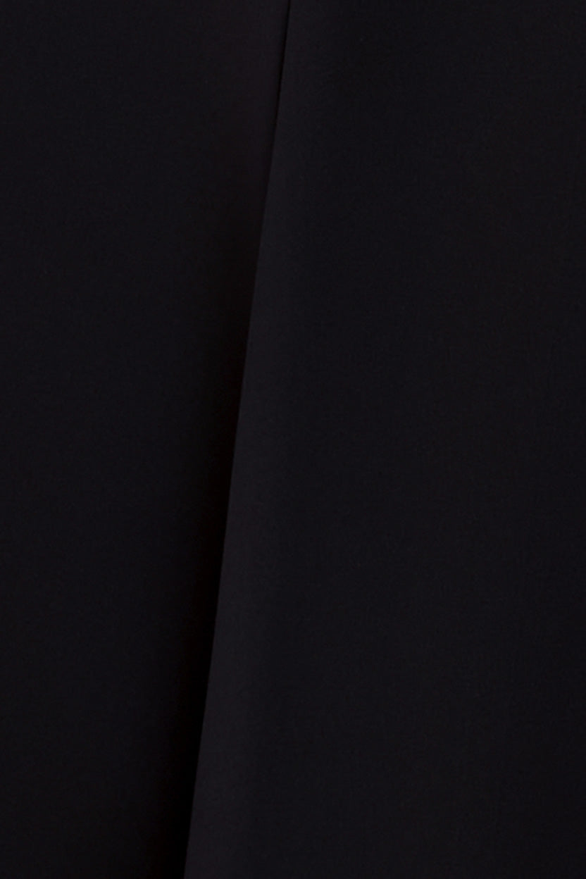 Cap Sleeve Plunging V-Neckline Skater Mini Dress - Black DR4539