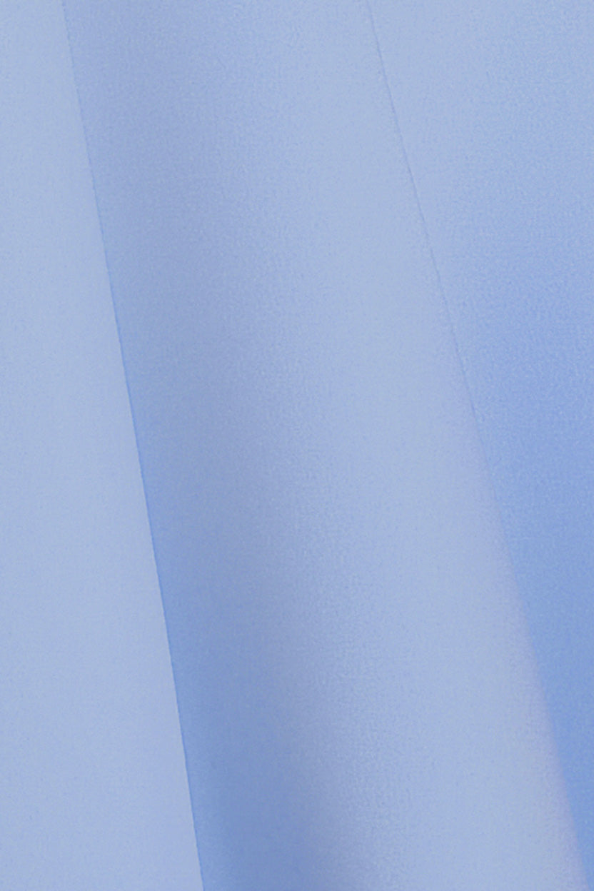 Cap Sleeve Plunging V-Neckline Skater Mini Dress - Light Blue DR4539