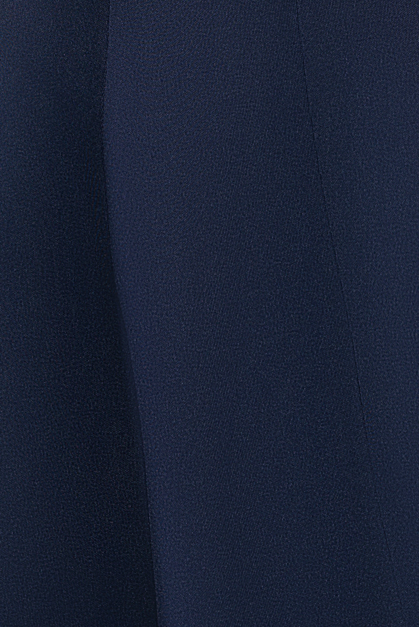 Cap Sleeve Plunging V-Neckline Skater Mini Dress - Navy Blue DR4539