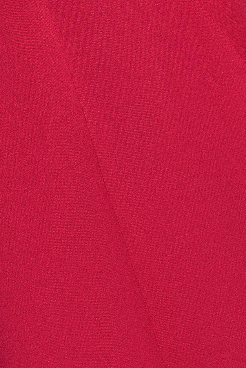 Cap Sleeve Plunging V-Neckline A-line Midi Dress - Magenta DR4540