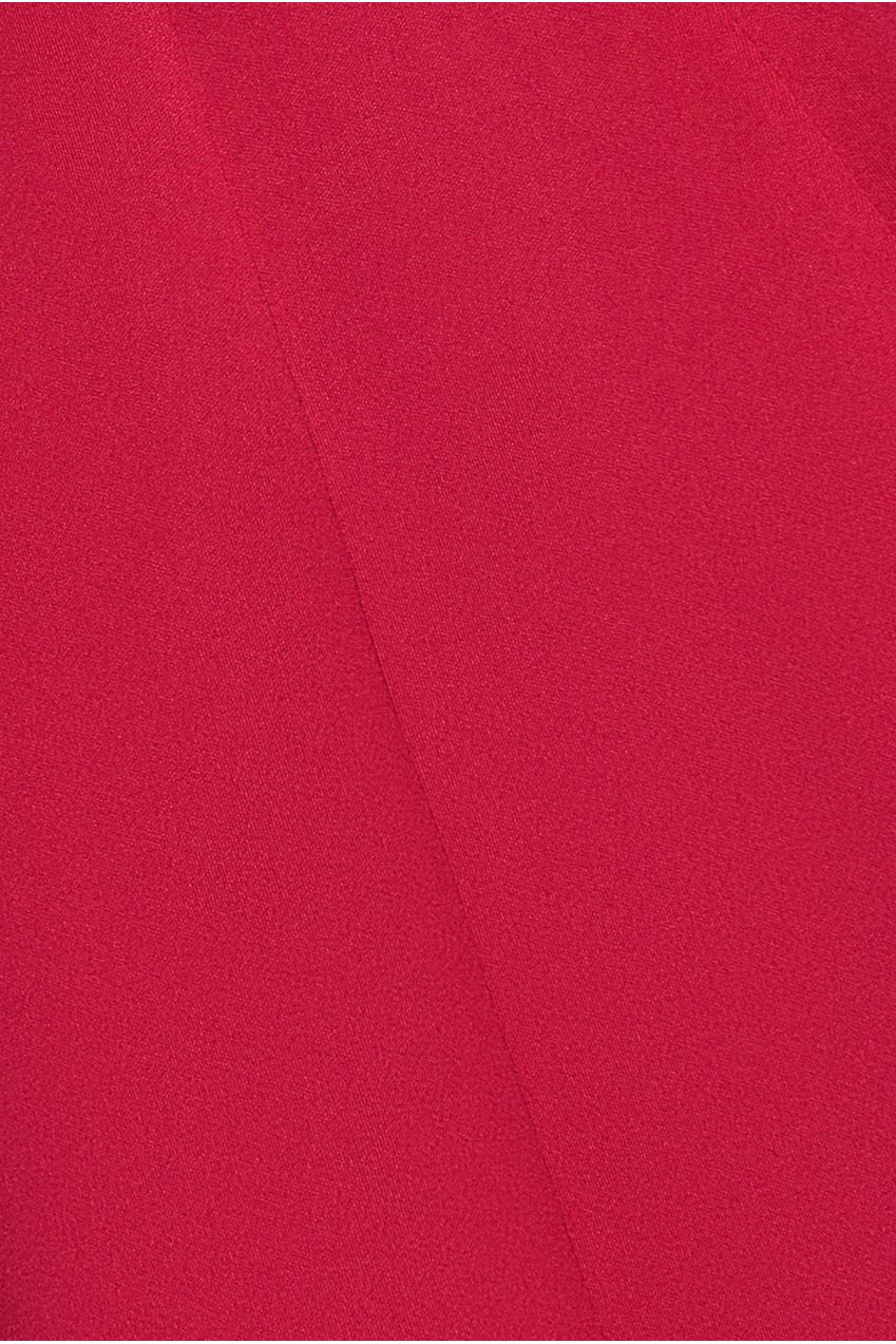 Cap Sleeve Plunging V-Neckline A-line Midi Dress - Magenta DR4540