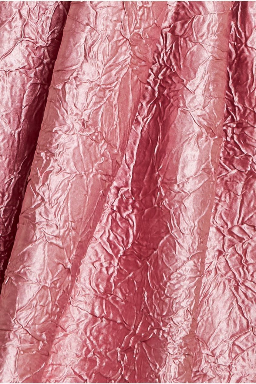 Crushed Satin Sleeveless A Line Midi Dress - Blush Pink DR4551