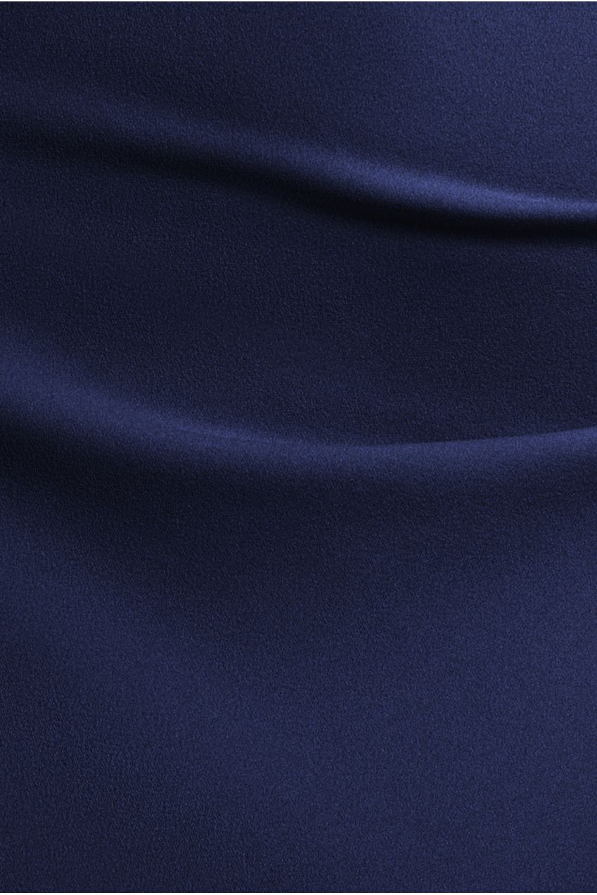 Off The Shoulder Draped Sleeve Maxi Dress With Diamante Neckline - Navy Blue DR4588