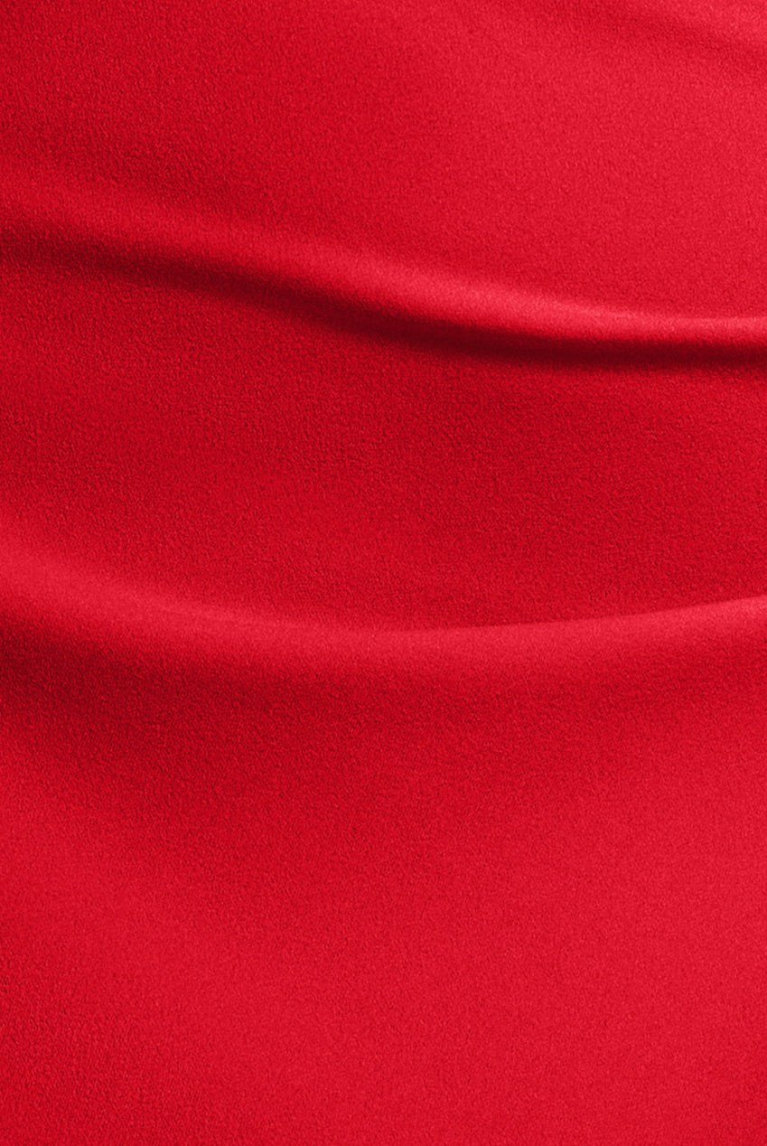 Off The Shoulder Draped Sleeve Maxi Dress With Diamante Neckline - Red DR4588