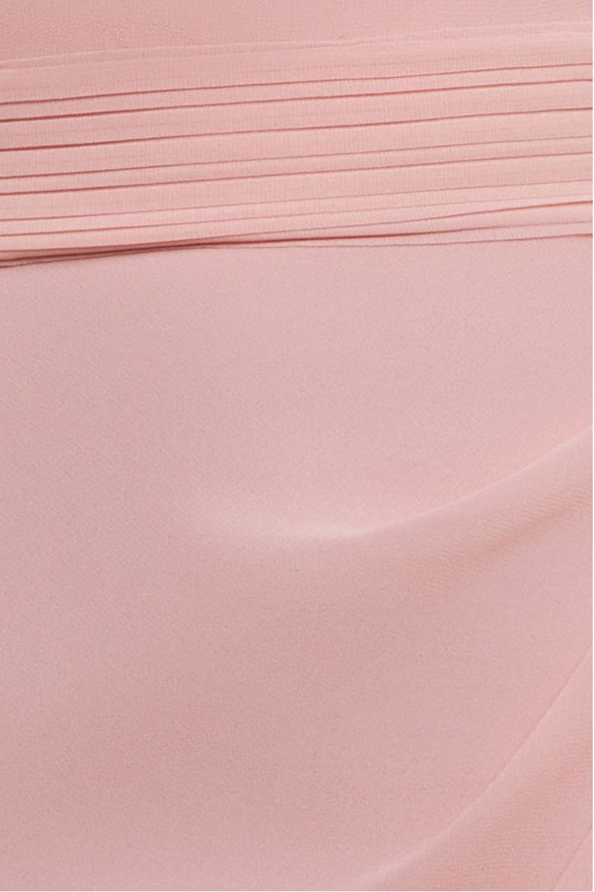 Halterneck Thigh Split Chiffon Maxi Dress - Blush Pink DR4610