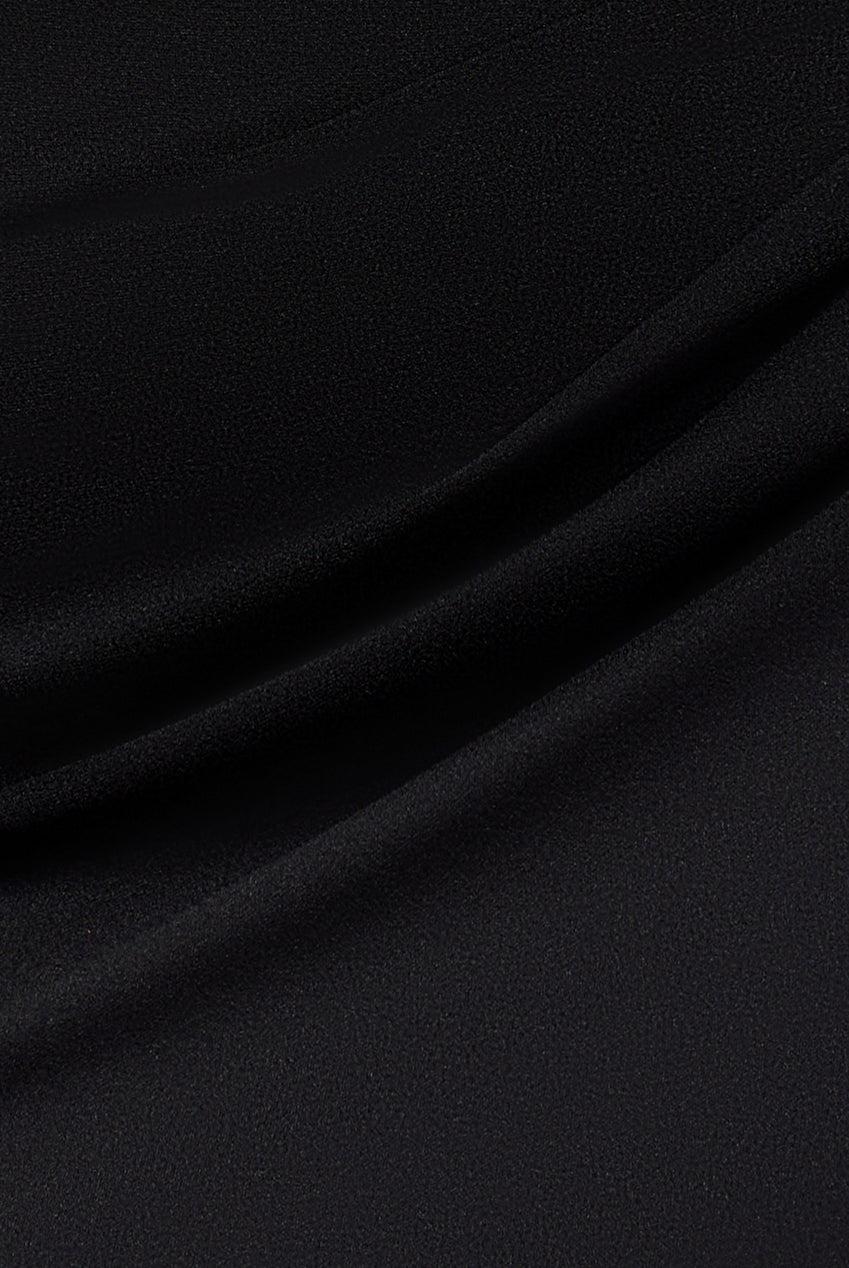 Off The Shoulder 3D Puffed Sleeve Sweetheart Maxi Dress - Black DR4637