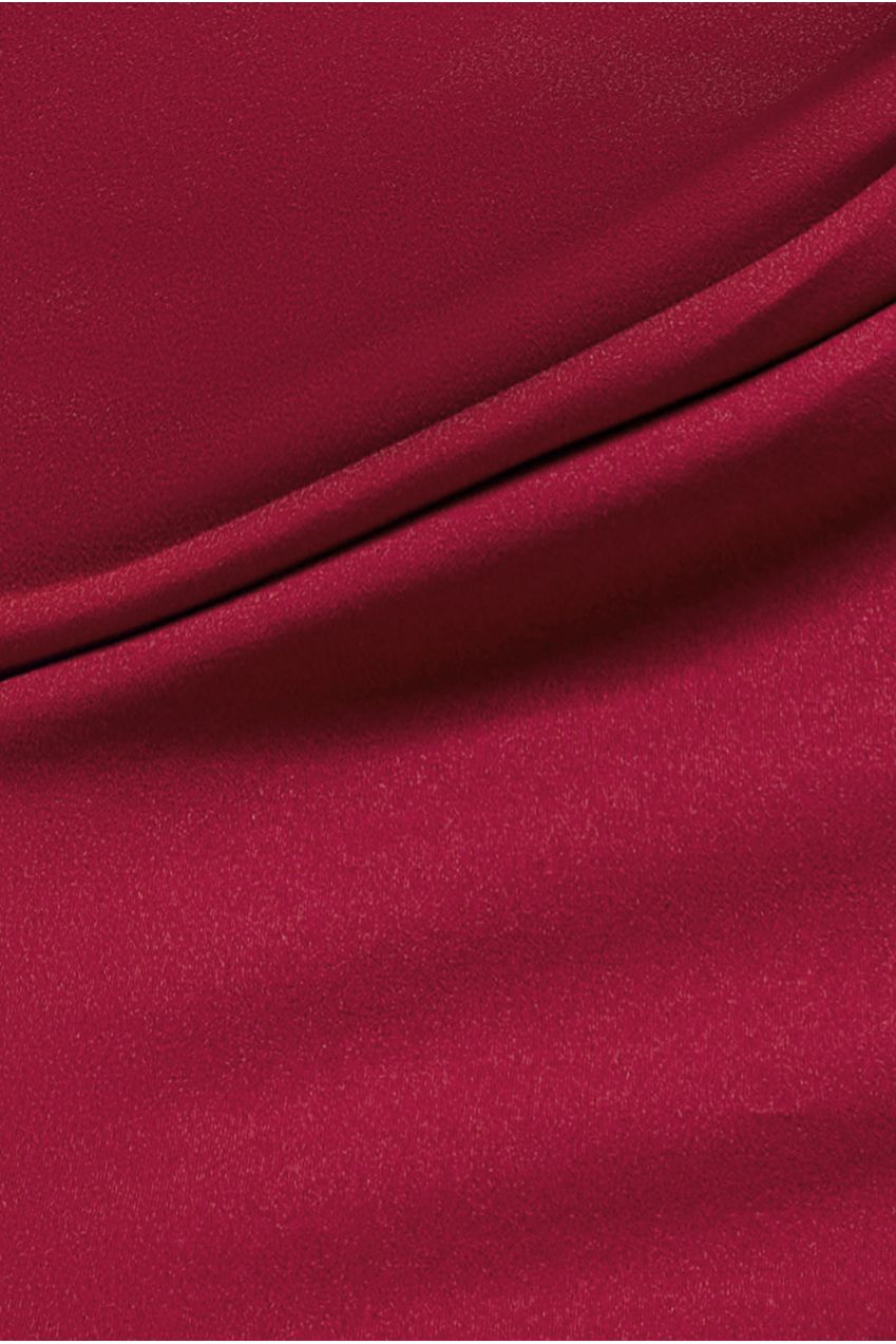 Off The Shoulder 3D Puffed Sleeve Sweetheart Maxi Dress - Burgundy DR4637