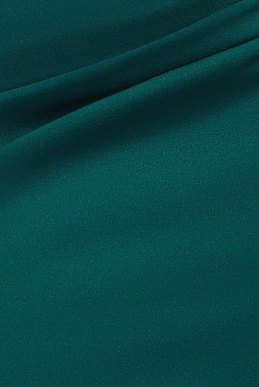 Off The Shoulder 3D Puffed Sleeve Sweetheart Maxi Dress - Emerald Green DR4637