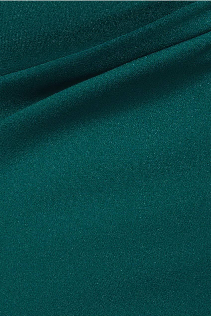 Off The Shoulder 3D Puffed Sleeve Sweetheart Maxi Dress - Emerald Green DR4637