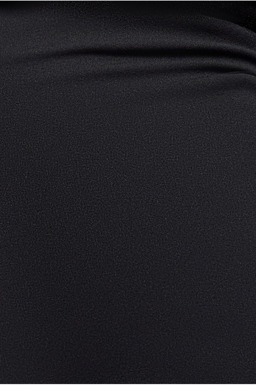 Diamante Embellished Neck Bodycon Maxi Dress - Black DR4701