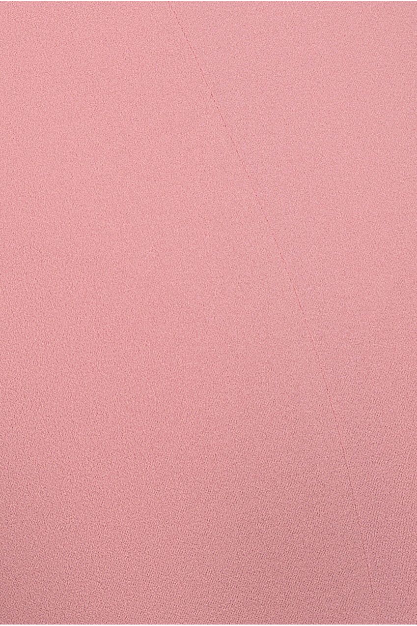 Off Shoulder Back Satin Bow Scuba Maxi Dress - Blush Pink DR4708