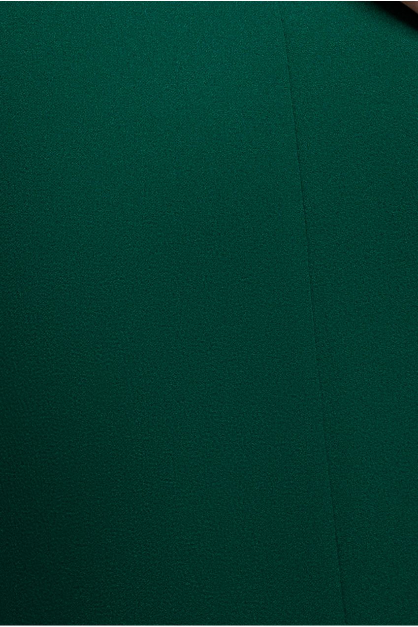 Off Shoulder Back Satin Bow Scuba Maxi Dress - Emerald Green DR4708
