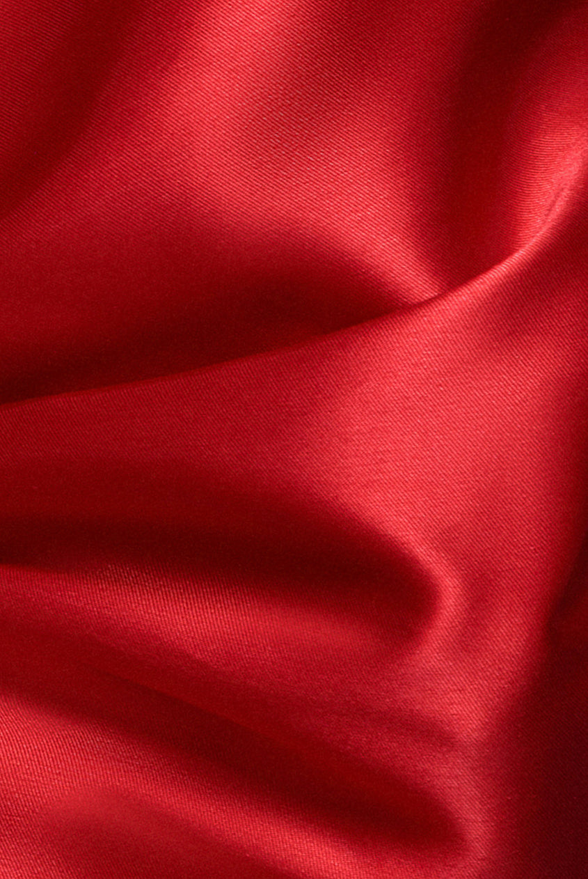 Off Shoulder Back Satin Bow Scuba Mini Dress - Red DR4713