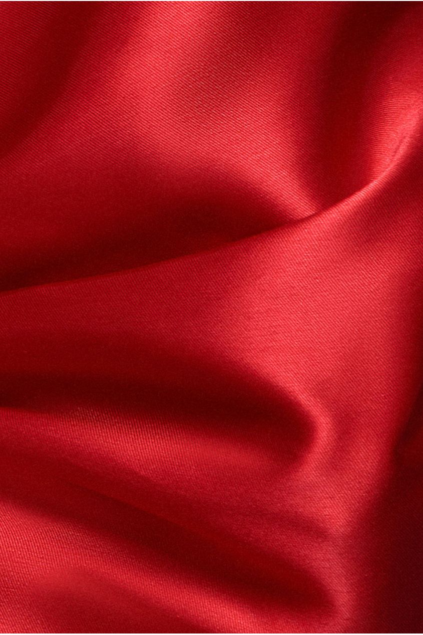 Off Shoulder Back Satin Bow Scuba Mini Dress - Red DR4713
