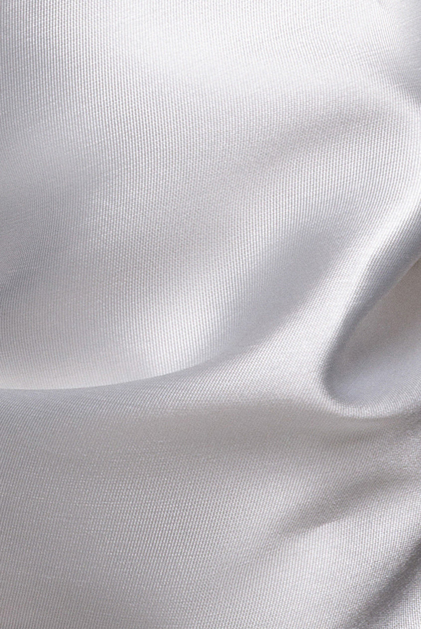 Off Shoulder Back Satin Bow Scuba Mini Dress - White DR4713