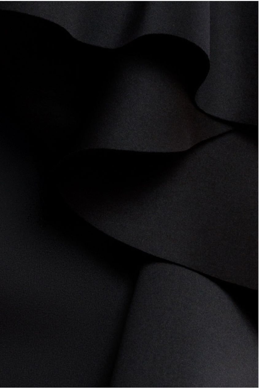 Boobtube Peplum Waterfall Frill Maxi Dress - Black DR4738