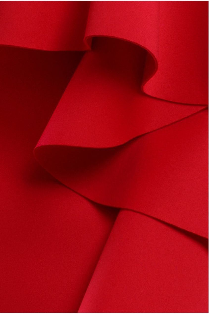 Boobtube Peplum Waterfall Frill Maxi Dress - Red DR4738