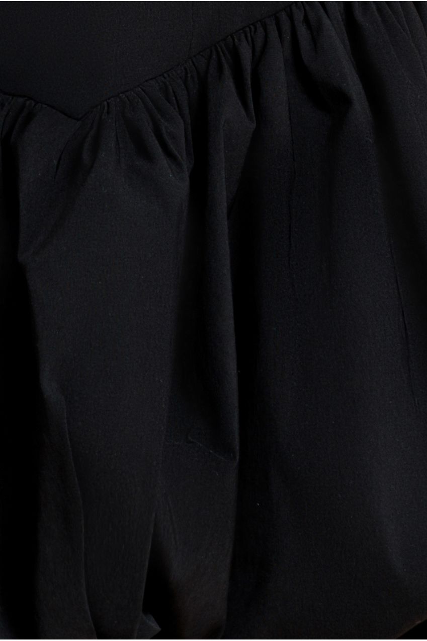 Bardot Babydoll Corset Mini Dress - Black DR4740