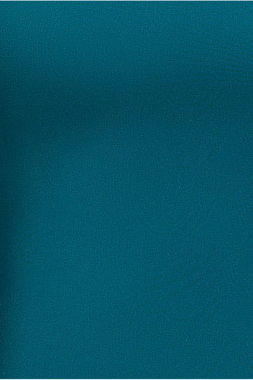 Halter Neck Puff Hem Mermaid Midaxi Dress - Emerald Green DR4747