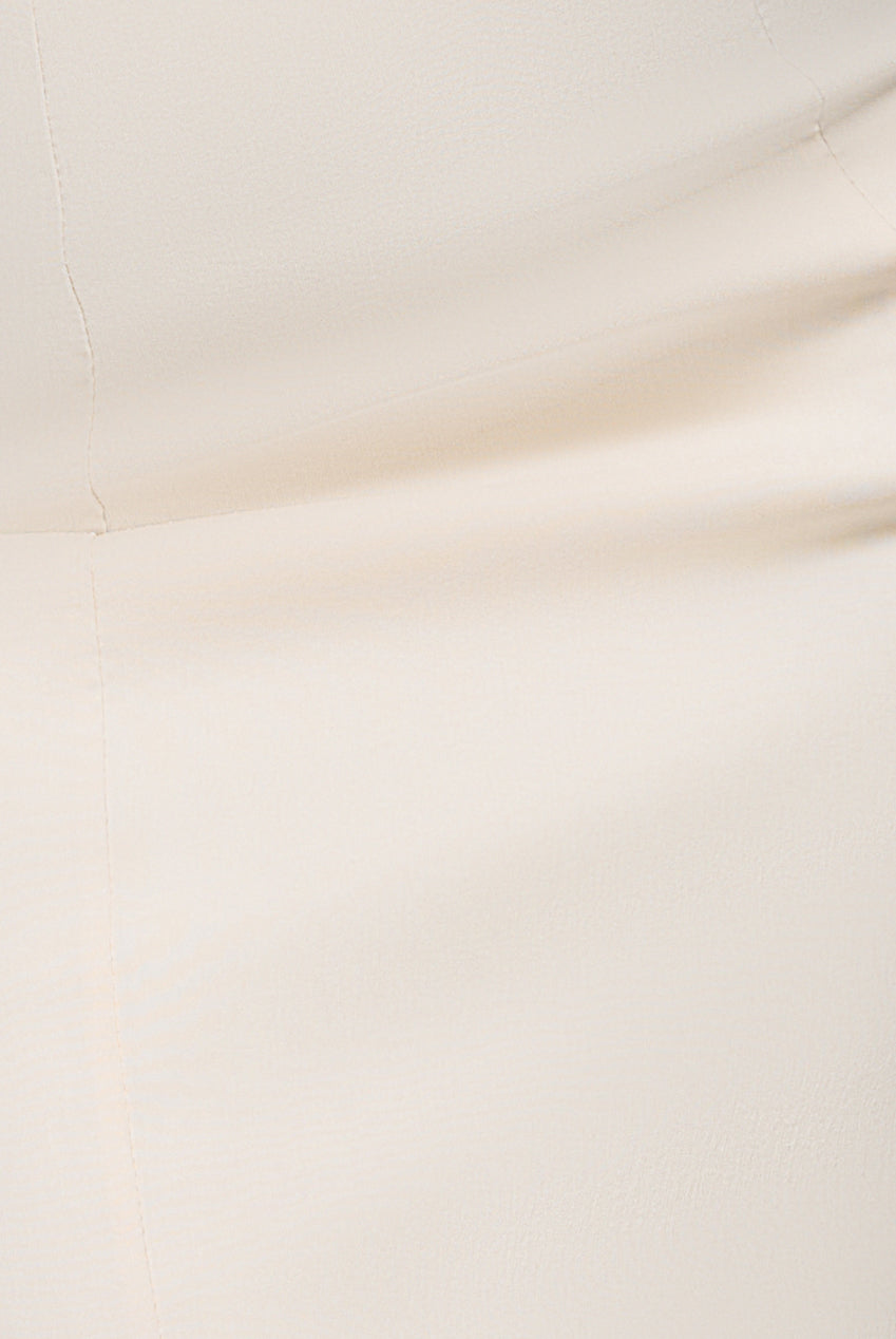 Bardot Bow Neck Maxi Dress - Cream DR4809