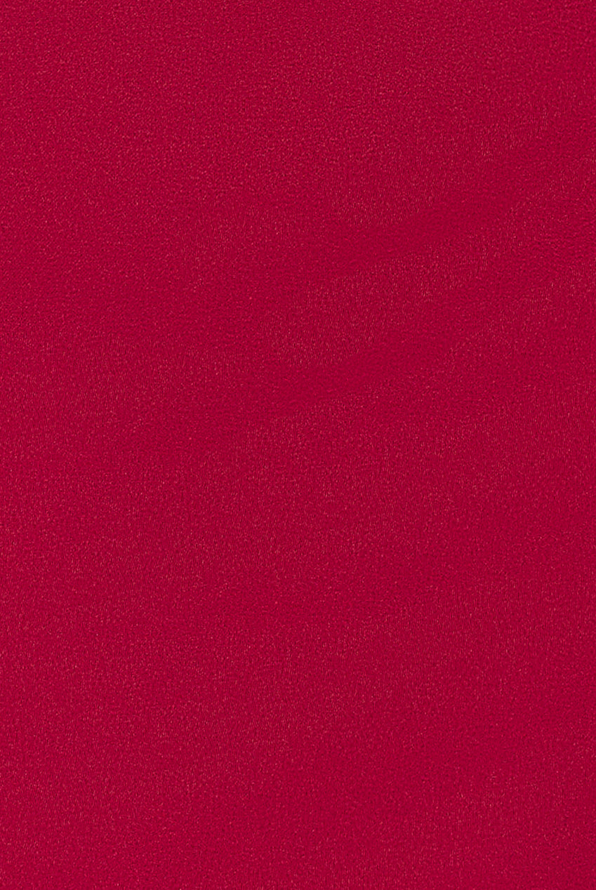 Plunging Neck Pleated Sleeves Scuba Maxi Dress - Burgundy Red DR4820