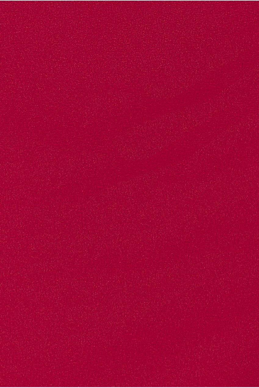 Plunging Neck Pleated Sleeves Scuba Maxi Dress - Burgundy Red DR4820